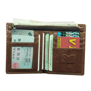 AndoBag Genuine Cow Leather <b>Wallet</b> for Men Vintage Short <b>Wallets</b> Waxed Cowhide Card Holder Man Purse - Product Image 6