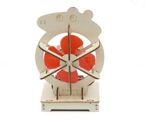 Jouets STEM Casse-tête éducatifs en <span class=keywords><strong>bois</strong></span> Assemblage Montessori Production d'énergie éolienne - Product Image 6