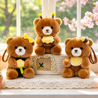Aierflorist Peluche Ours Mignon Format Paume, en Fibre de Polyester, Personnalisable, pour Décoration de Sacs et Sacs à Dos, et de Bouquets