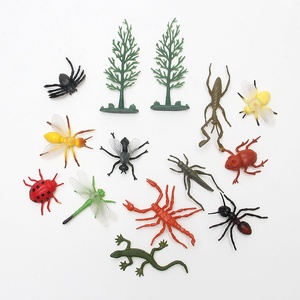12 Modelli di Insetti Artificiali in PVC, Mini Ornamenti Animali per il Commercio <span class=keywords><strong>Estero</strong></span>: Coccinelle, Ragni, Coleotteri, Libellule, Scorpioni per la Maternità - Product Image 3