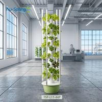Système de serre commerciale verticale automatique Tru-Spring à culture multi-irrigation (aquaponique/DWC/aéroponique/goutte-à-goutte) anti-UV