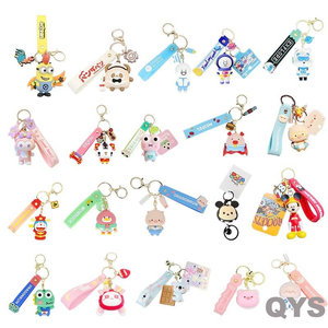 QYS <b>Custom</b> 3D Soft PVC Silicone Keychain Cartoon Anime <b>Key</b> <b>Ring</b> Promotional Gift Souvenir - Product Image 2
