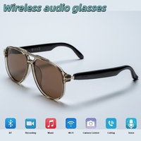 Lunettes audio Bluetooth OEM tendance en métal pour l'extérieur, pour la musique, les appels téléphoniques, la conduite, lunettes de soleil pour hommes et femmes