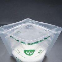 Pochette d'emballage biodégradable en plastique recyclable transparent de qualité alimentaire PE/PE imprimé personnalisé sac en plastique recyclable