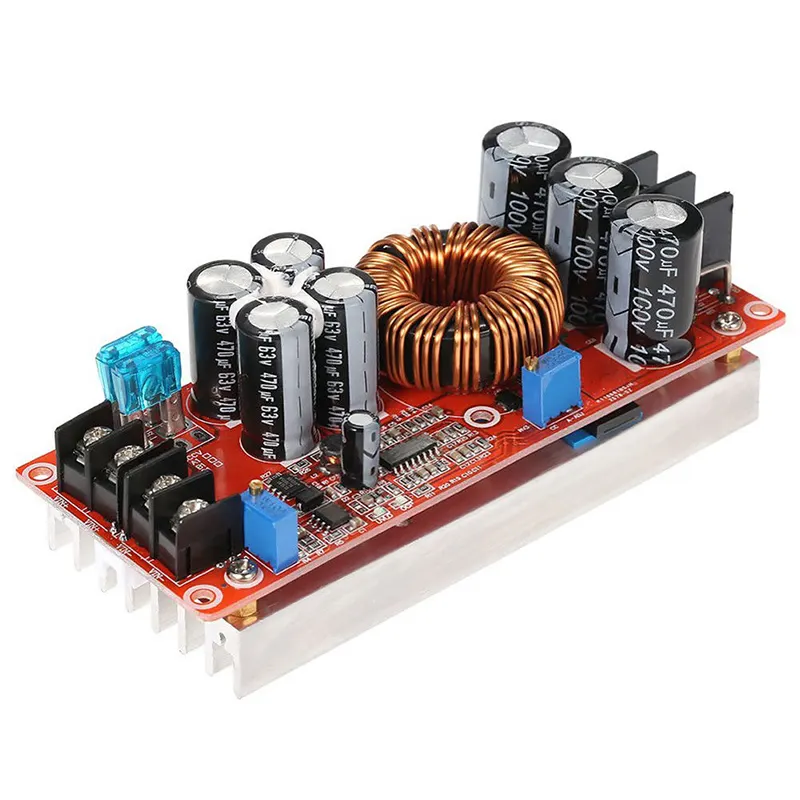 DC 20A 1200W BOOST Konstan Modul Saat Ini Variabel Tegangan Power Supply Di 8-60V Step-Up meningkatkan Konstan Modul Saat Ini