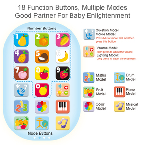 热销产品俄语手机多功能学习手机智能手机玩具塑料充电手机 - Product Image 4