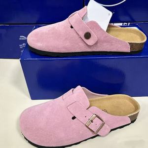Sandalias <span class=keywords><strong>Birkenstock</strong></span> de Verano, Impermeables, de Cuero Genuino, Punta Cerrada, Plataforma, para Playa, Invierno, Forro de Moda, Piel - Product Image 1