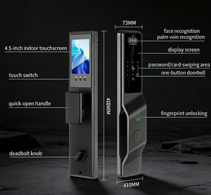 <span class=keywords><strong>Serrure</strong></span> Intelligente Biométrique Tuya pour <span class=keywords><strong>Porte</strong></span> <span class=keywords><strong>d</strong></span>'<span class=keywords><strong>Entrée</strong></span>, Connectée, Sans Clé, à Empreinte Digitale, Électronique, pour Bureau - Product Image 6
