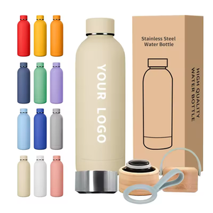 Bouteilles d'eau isolées en acier inoxydable réutilisable portable sans air en vrac bouteille d'eau de voyage pour les filles - Product Image 1