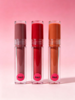 Etiquetas Adhesivas Redondas Rojas Brillantes de Primera Calidad OEM con Logotipo Personalizado para Brillo Labial, Embalaje de Regalos y Envases de Cosméticos