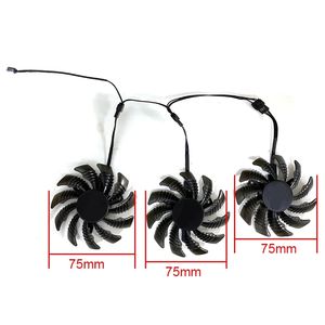 Ventilateur de refroidissement 75MM T128010SU pour <span class=keywords><strong>Gigabyte</strong></span> <span class=keywords><strong>AORUS</strong></span> GTX 1080 <span class=keywords><strong>1070</strong></span> Ti Gaming Fan GTX 1070Ti G1 Gaming GPU Video Card Cooler Fan - Product Image 3