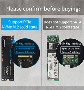 กล่องใส่ SSD อลูมิเนียมอัลลอยด์ M.2 สำหรับฮาร์ดไดรฟ์แบบพกพา ความจุ 2TB สำหรับแล็ปท็อป - Product Image 5