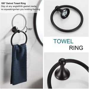 Набор из 4 предметов: настенный держатель для полотенец из нержавеющей стали для ванной комнаты - Product Image 4