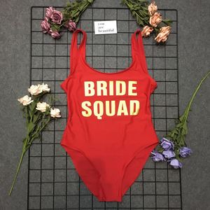 Traje de Baño Personalizado al por Mayor para Mujer, Traje de Baño de una Pieza Sólido Personalizado para Novia y Damas de Honor para Fiesta de Bodas - Product Image 5