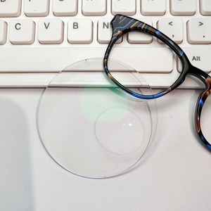 Venta al por mayor 1,56 Lentes bifocales superiores redondas Lentes de corte azul Gafas Lentes bifocales graduadas - Product Image 2