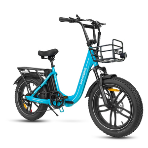 Samebike C05 Pro, bicicleta eléctrica de Ciudad de 20 pulgadas, Motor de cubo trasero de 500W, 36V, 13AH, batería de litio, neumático grueso 7S, bicicleta eléctrica plegable con cesta - Product Image 1