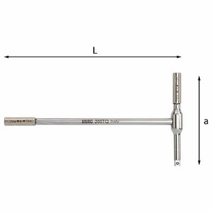 Llave Dinamométrica de 280 Tq, 1/4 de Pulgada, Herramienta de Precisión Métrica para Uso Automotriz - Product Image 1