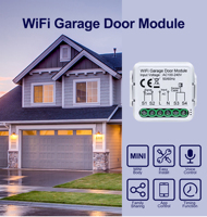 Modul Pembuka Pintu Garasi Pintar WiFi, Universal, Pemasangan Kabel Mudah, Kontrol Suara, Aplikasi & Timer