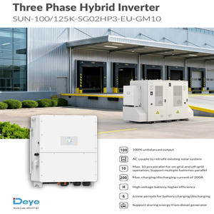 Onduleur hybride Deye SUN-100/125K-SG02HP3-EU-GM10 100kw 125kw Onduleur hybride triphasé Deye - Product Image 3