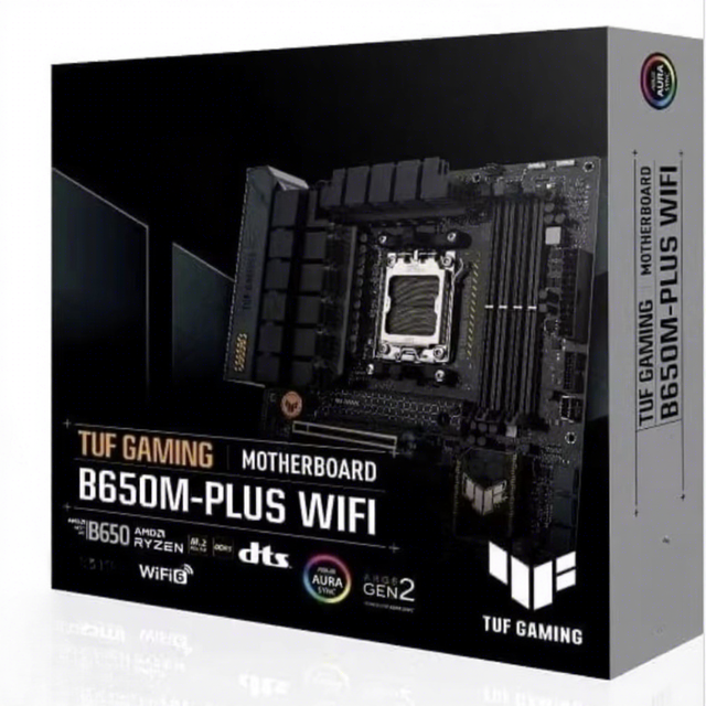 For TUF GAMING B650M-PLUS WIFI AM5 (LGA 1718) for 7000 MATX Desktop Gaming Motherboard 14 Power Stages PCIe 5.0 128GB New SATA
