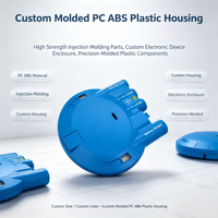 Fabricant de moulage par injection sur mesure, OEM, boîtier en plastique PC ABS, boîtier électronique, composants en plastique moulés avec précision
