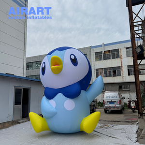 Mascotte de <span class=keywords><strong>poule</strong></span> géante de 4 m de haut pour les enfants, décoration de <span class=keywords><strong>parc</strong></span>, activité de pelouse, ballon de pingouin gonflable personnalisé - Product Image 4