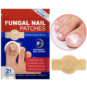 Parches Reparadores de Hongos en las Uñas, Tratamiento para Uñas de los Pies, Efecto Calmante Antibacteriano, 21 Unidades, Renovación Nocturna, Marca Privada - Product Image 3