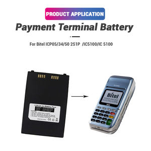 Lityum İyon 7.4V 1100mAh şarj edilebilir ICP05/34/50 2S1P Bitel IC5100 IC 5100 POS ödeme terminali için pil - Product Image 3