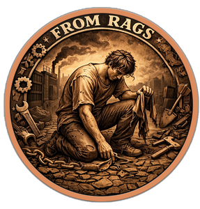 Moneda Redonda <span class=keywords><strong>de</strong></span> Cobre Puro .999 <span class=keywords><strong>de</strong></span> 1 Onza AVDP Personalizada con Temática '<span class=keywords><strong>De</strong></span> Ropa Sucia a Riqueza' en Venta - Product Image 2
