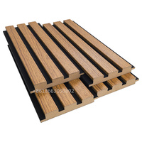 Panneau de bois cannelé à tambour demi-rond revêtement pvc lamelles en mdf panneau mural en bois massif