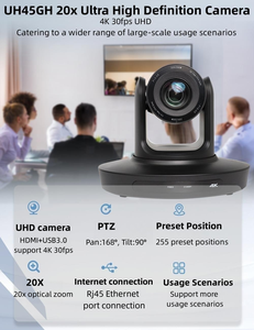 4K UHD Seguimiento automático Cámara de videoconferencia Transmisión en vivo 20X <span class=keywords><strong>Zoom</strong></span> 4K PTZ Webcam Cámara <span class=keywords><strong>web</strong></span> para transmisión en vivo Transmisión en vivo - Product Image 2