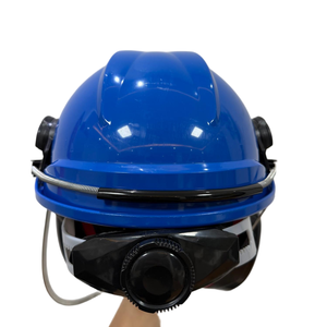 Traffic Helmet with Clear <strong>Face</strong> <strong>Shield</strong> Head protection Industrial Helmet for Construction Forestry Night Work Earmuff - Product Image 3