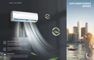 Energiebesparende wifi wandmodel mini-<span class=keywords><strong>split</strong></span> airco 1,5 ton slimme besturing inverter airco voor thuisgebruik - Product Image 3