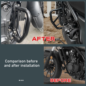 Parachoques de barra de choque de carretera para motocicleta XXUN para <span class=keywords><strong>Honda</strong></span> <span class=keywords><strong>Rebel</strong></span> <span class=keywords><strong>500</strong></span> CMX500 CM500 2017 2018 2019 2020 2021 <span class=keywords><strong>2022</strong></span> 2023 2024 - Product Image 4