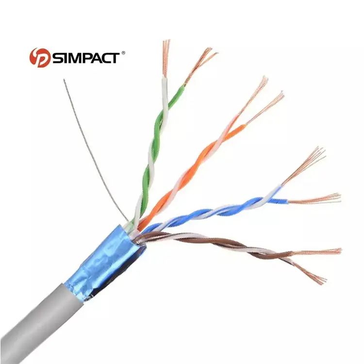 Simpact Custom Pvc/Pe/Lszh/Cmp/Cmr Jacke 24Awg Cat5E Ethernet-Kabel 1000Ft Outdoor-Stromkabel