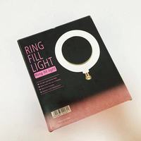 Anneau lumineux LED RGB pour TikTok Live et maquillage, 6, 8, 10, 12 pouces, avec vis 1/4, pour diffusion en direct