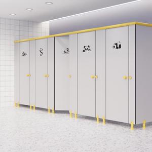 DEBO <span class=keywords><strong>HPL</strong></span> hạt gỗ phân vùng bản lề tủ cho trường phân vùng nhà vệ sinh - Product Image 3