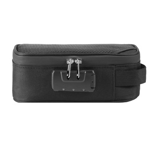 Pochette de voyage classique de luxe personnalisée en usine, sac étanche résistant aux odeurs au charbon actif, étui de rangement pour fumeurs avec fermeture éclair à verrou. - Product Image 1