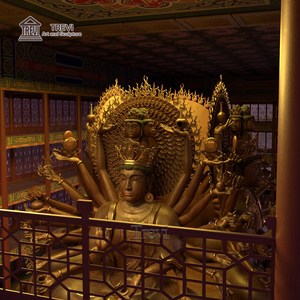 Escultura de Buda de las <span class=keywords><strong>Mil</strong></span> Manos de Bronce TREVI, Estatua Budista Tradicional Antigua Personalizada de Gran Tamaño para Decoración de Templos - Product Image 5