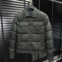 Doudoune haut de gamme à col montant pour homme – Nouvelle tendance jeunesse hiver 2026 – Veste courte et légère très chaude
