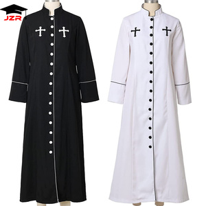 Costume de Prêtre Noble pour Adulte, Robe de <span class=keywords><strong>Pasteur</strong></span> Religieux, Tenue de Prêtre pour Halloween et Fêtes de Purim - Product Image 2