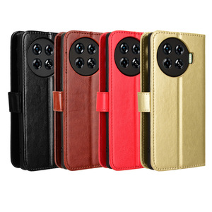 Pour étui portefeuille Tecno Spark 20 <span class=keywords><strong>Pro</strong></span> <span class=keywords><strong>Plus</strong></span>, fentes pour cartes en cuir PU support fermeture magnétique housse de téléphone à rabat pour Tecno Spark 20 <span class=keywords><strong>Pro</strong></span> + - Product Image 1