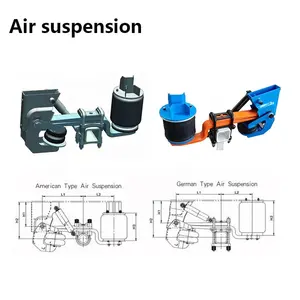 Luftfederung mit Hubluft feder aufhängung Anhänger Luftheber aufhängung