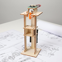 Kit de montage mobile pour modèle d'ascenseur en bois DIY, puzzle de construction pour expérience de physique