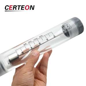 Flow meter rotor area variabel LZM 15G 50G gaya pipa <span class=keywords><strong>gas</strong></span> cairan udara pipa terkompresi SS316 pelampung akrilik - Product Image 4