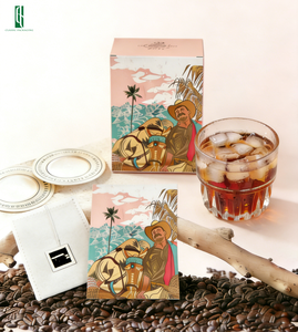 Sachets d'emballage jetables personnalisés imprimés en gros, à trois soudures latérales, résistants à l'humidité, pour filtres à café, avec encoche de déchirement - Product Image 1