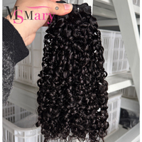 Extensions de cheveux humains bouclés birmans et vietnamiens SDD, qualité 15A, vierges bruts, double épaisseur, alignés, pour professionnels
