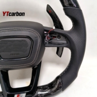 YTcarbon pour A3 A4 A5 Q3 Q5 Q7 Q8 S3 S4 S5 SQ3 SQ5 SQ7 SQ8 Accessoires intérieurs de voiture Volant personnalisé en fibre de carbone véritable