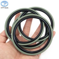 Joints personnalisés en PTFE, joints combinés pour cylindre hydraulique, piston en polytétrafluoroéthylène avec poudre de cuivre, solutions d'étanchéité avec joints toriques NBR