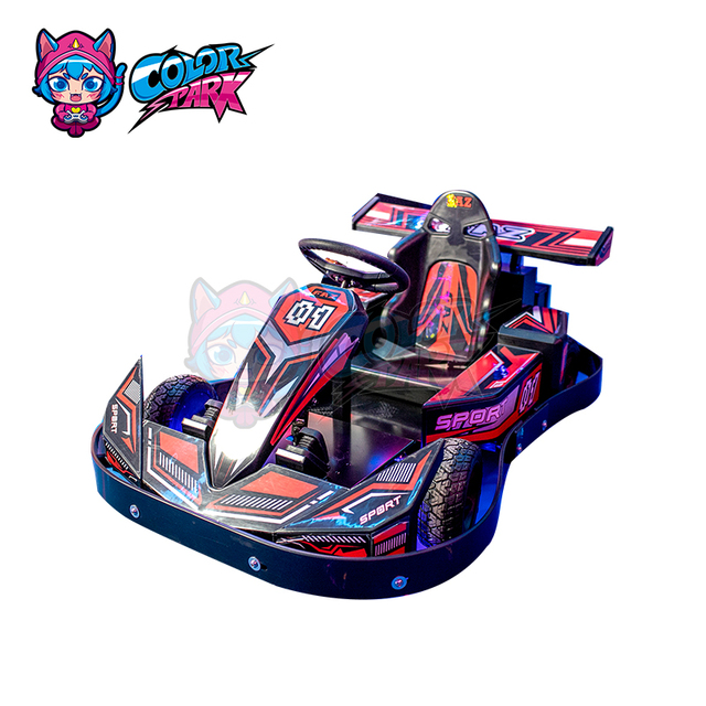 Karting Series 2P Manual Start Remote Control Go-Kart Electric Timed Car Coin Operated Kiddie Ride Arcade Amusement Machine
